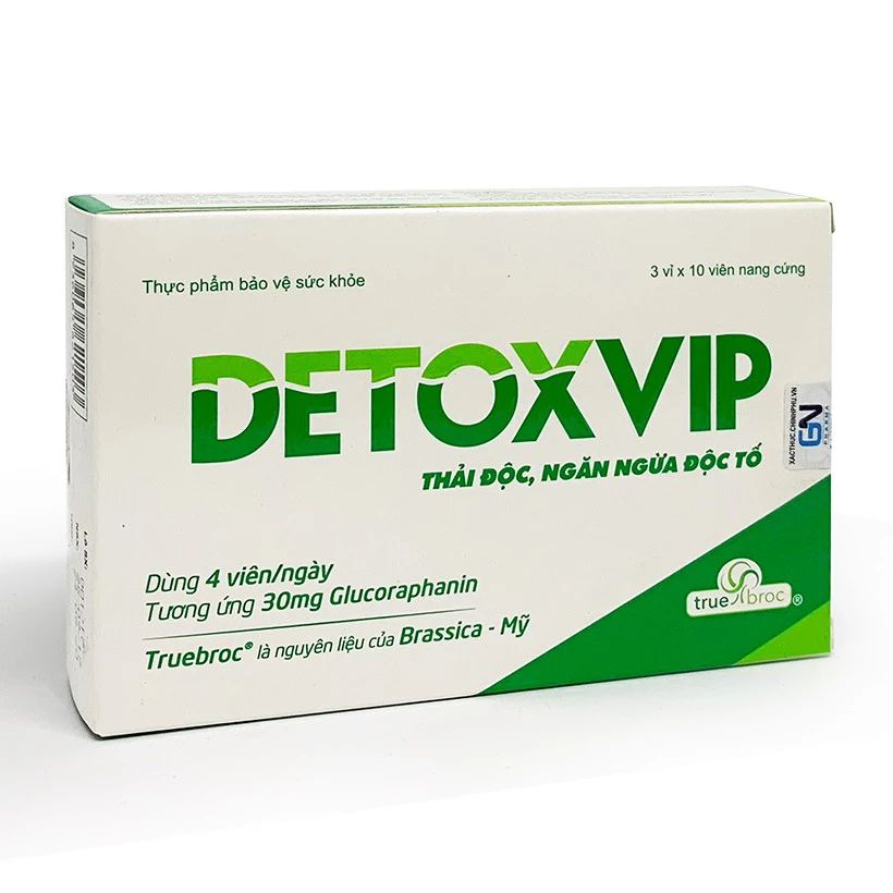 Detoxvip - Thanh Lọc Cơ Thể, Thải Độc Hiệu Quả Hộp 30 viên
