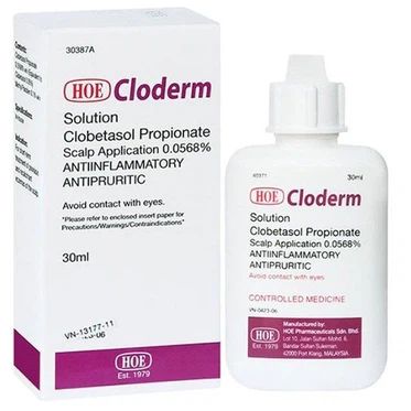  Dung dịch Cloderm điều trị bệnh vẩy nến và eczema dai dẳng ở da đầu (30ml) 