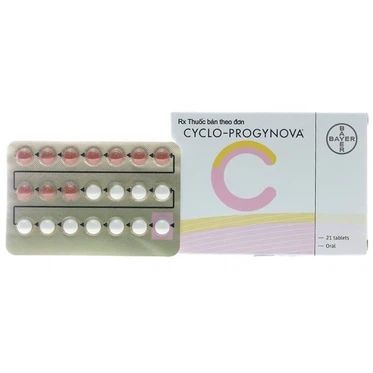  Thuốc Cyclo-Progynova Bayer điều trị hội chứng thiếu estrogen (1 vỉ x 21 viên) 