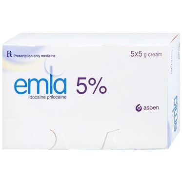  Thuốc Emla 5% Aspen gây tê bề mặt da (5 tuýp x 5g) 