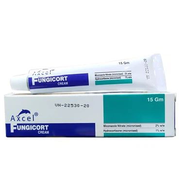  Kem bôi Axcel Fungicort Cream điều trị viêm da, dị ứng ngoài da (15g) 