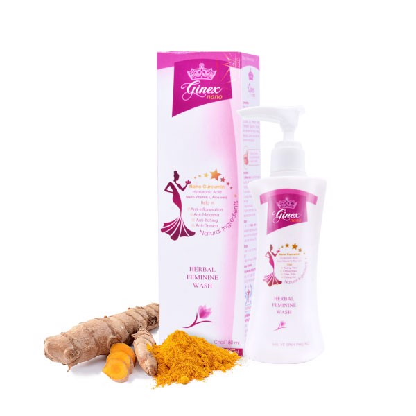 Ginex Nano Hỗ Trợ Khử Mùi Làm Sạch Bộ Phận Sinh Dục Nữ Giới & Nam Giới Chai 180ml
