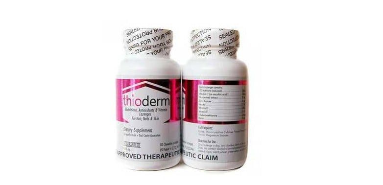 Thioderm - Viên Ngậm Hỗ Trợ Trắng Da Chống Lão Hóa Da, Giảm Thâm Nám