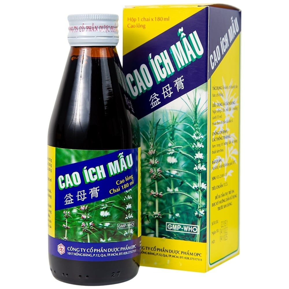 Cao Ích Mẫu - Cao Dạng Lỏng Hỗ Trợ Điều Trị Rối Loạn Kinh Nguyệt