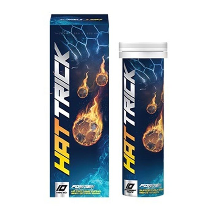 Hattrick Hỗ Trợ Tăng Cường Sinh Lý Nam Hộp 10 Viên