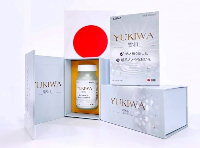 Yukiwa Fujina Hỗ Trợ Dưỡng Trắng & Cấp Ẩm Cho Da Hộp 60 Viên