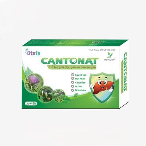 CANTONAT - Hỗ Trợ Giải Độc Gan, Hạ Men Gan, Tăng Cường Chức Năng Gan Hộp 30 viên