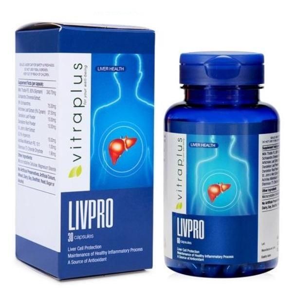 Viên uống Vitraplus Livpro - Hỗ Trợ Bảo vệ Thải độc & Bồi Bổ Gan