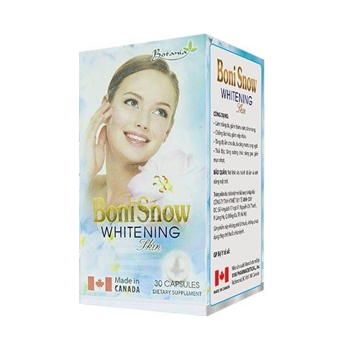 Boni Snow - Viên Uống Hỗ Trợ Trắng Da, Giảm Nám, Mờ Thâm