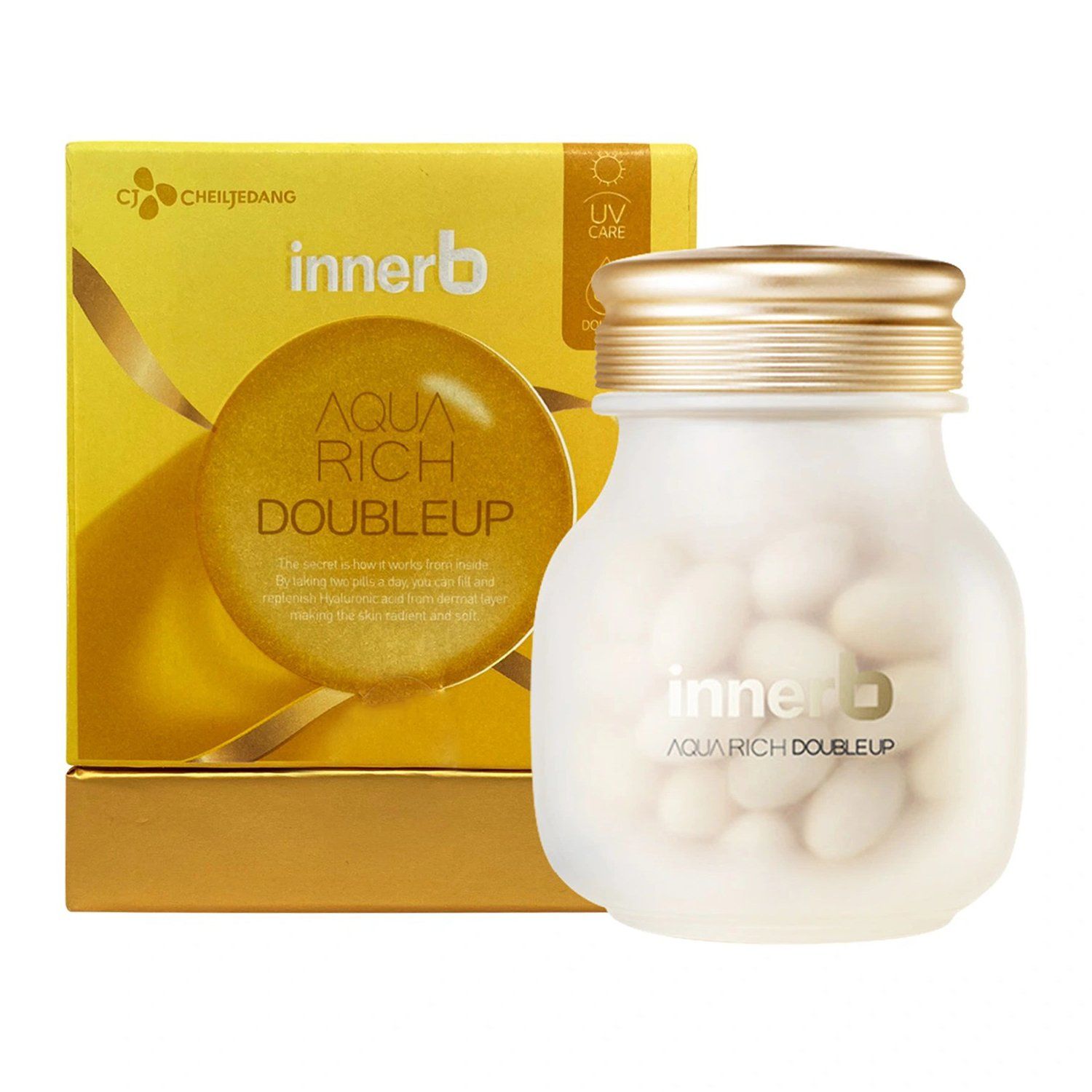 Aqua Rich Innerb - Viên Uống Bổ Sung Nước, Tăng Cường Sức Đề Kháng Cho Da, Kéo Dài Nét Tươi Trẻ
