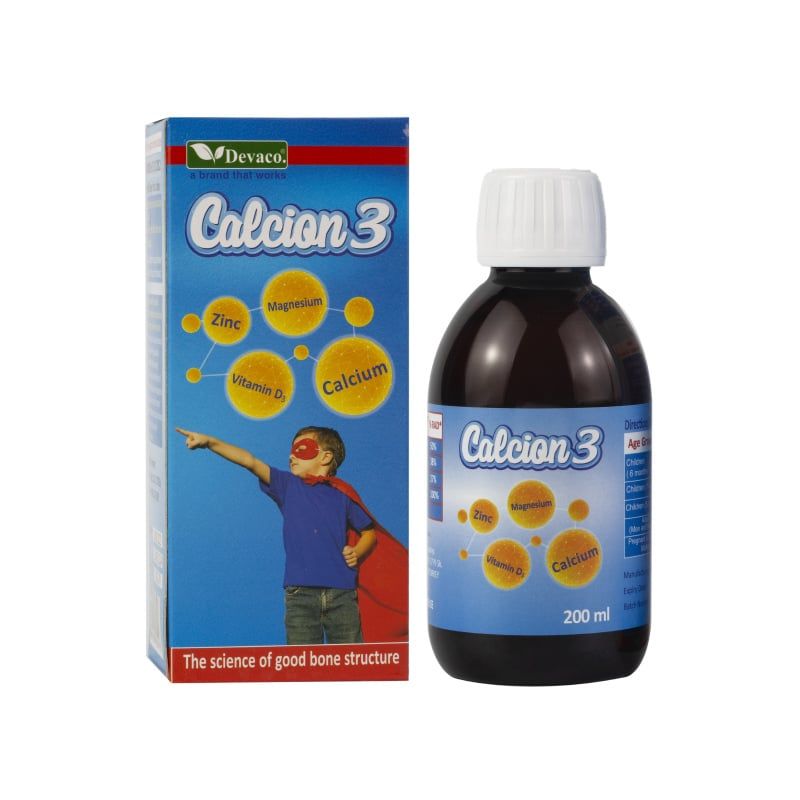 Calcion 3 Hỗ Trợ Cải Thiện Tim Mạch & Phát Triển Chiều Cao Trẻ Hộp 200ml