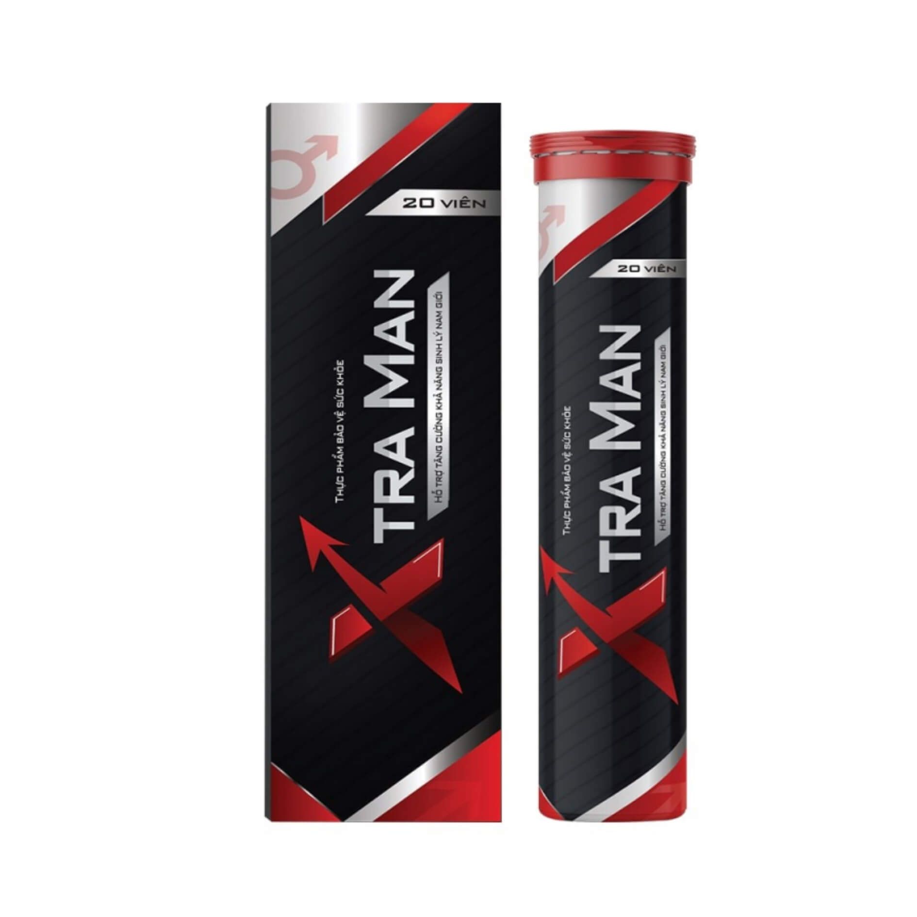 Xtraman Viên Sủi Hỗ Trợ Tăng Cường Sinh Lý Nam Giới Hộp 20 Viên