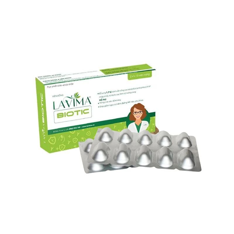 Lavima Biotic Viên Uống Hỗ Trợ Ngăn Ngừa & Điều Trị Bệnh Phụ Khoa Nữ