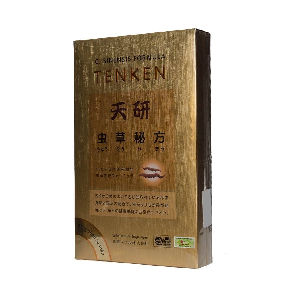 Đông Trùng Hạ Thảo Tenken - Viên Uống Hỗ Trợ Bổ Phổi, Ích Thận( 60 viên/1 hộp)
