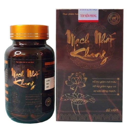Mạch Nhất Khang - Viên Uống Hỗ Trợ Lưu Thông Máu & Phòng Tránh Đột Quỵ(Hộp 60 viên)
