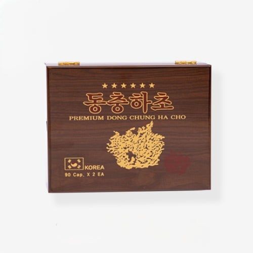 Đông Trùng Hạ Thảo Cao Cấp - Premium Dong Chung Ha Cho Hỗ Trợ Tăng Cường Thể Chất & Ổn Định Đường Huyết Hộp 2 Lọ x 90 Viên