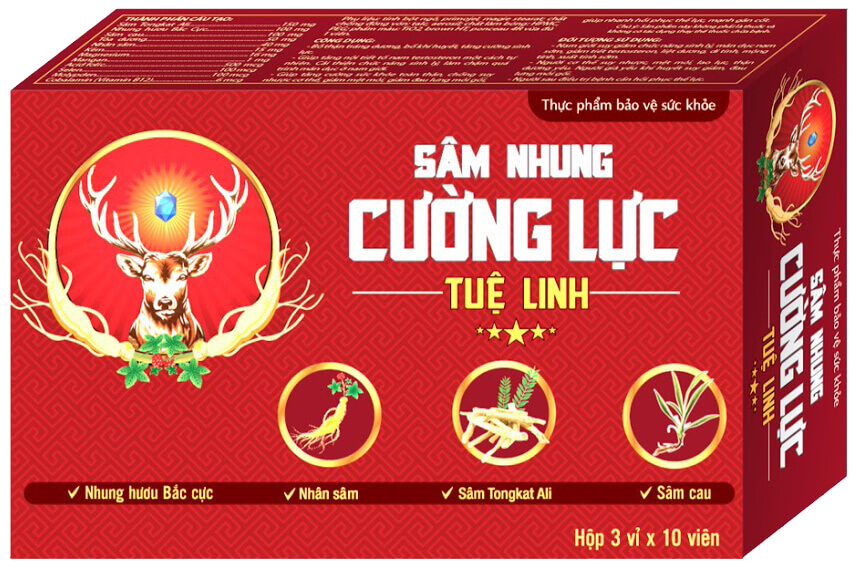 Sâm Nhung Cường Lực Tuệ Linh - Viên Uống Tăng Cường Sinh Lý Nam Giới