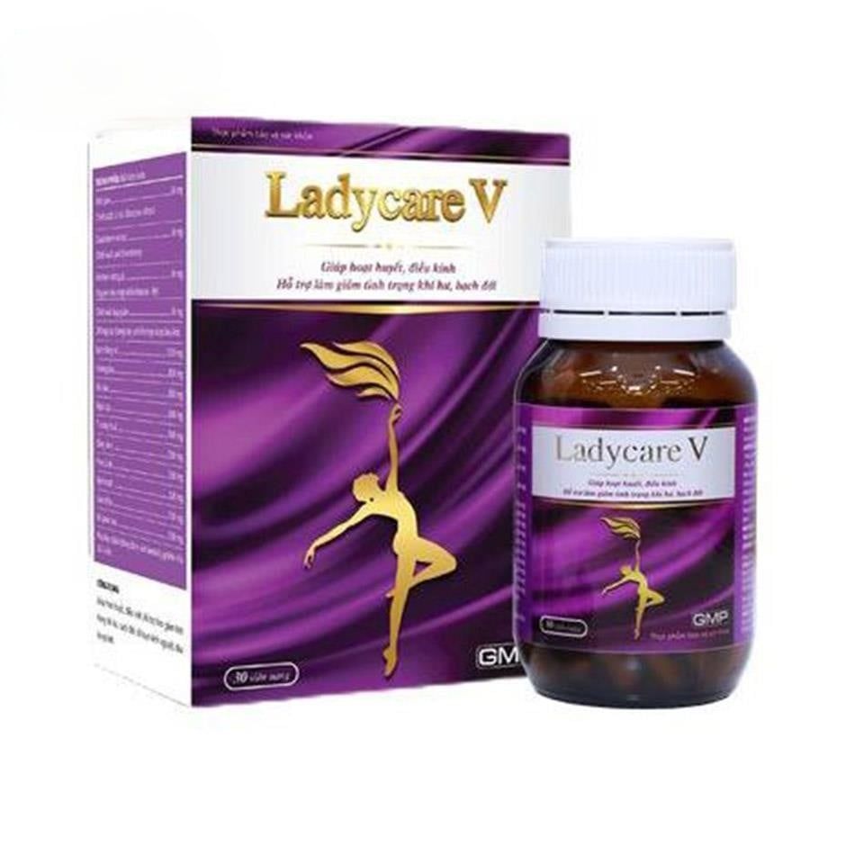 Ladycare V - Viên Uống Hỗ Trợ Làm Sạch & Đào Thải Khí Hư Huyết Trắng Phụ Nữ
