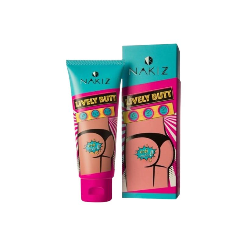Kem Nakiz Lively Butt Hỗ Trợ Đánh Bay Các Vết Thâm & Sần Sùi Ở Mông( Tuýp 100gr)