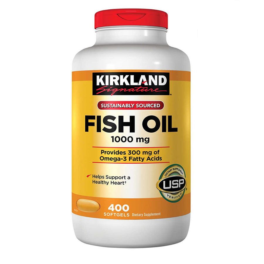 Kirkland Signature Fish Oil 1000mg Viên Uống Dầu Cá Chính Hãng