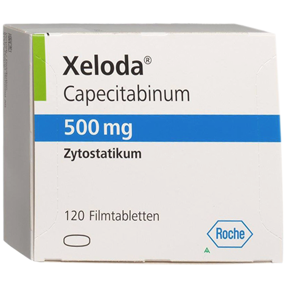 Thuốc Xeloda 500mg Roche điều trị ung thư vú, ung thư đại tràng (12 vỉ x 10 viên)