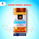  Viên dầu cá hàm lượng cao Super Omega hỗ trợ giảm Cholesterol máu, tăng cường chức năng não và mắt 