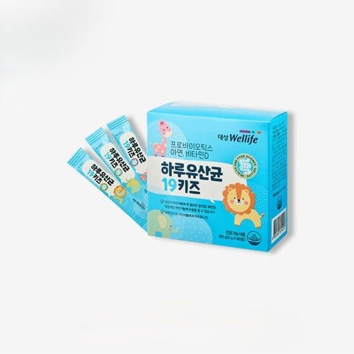 Daesang Wellife Daily Probiotics 19 Kids Synbiotics - Men Vi Sinh Hỗ Trợ Cải Thiện Hệ Tiêu Hoá Dạ Dày Cho Trẻ