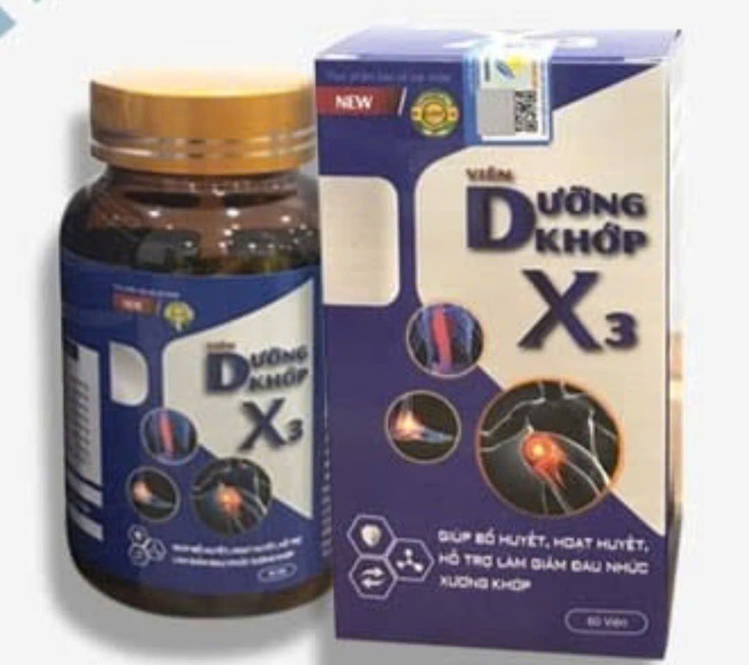 Dưỡng Khớp X3 - Viên Uống Hỗ Trợ Nâng Cao & Bảo Vệ Hệ Xương Khớp
