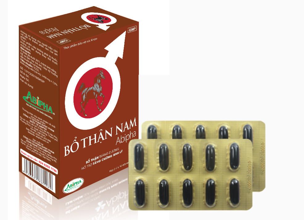 Bổ Thận Nam Abipha Hỗ Trợ Tăng Cường Chức Thận & Cải Thiện Sinh Lý Nam Hộp 30 Viên