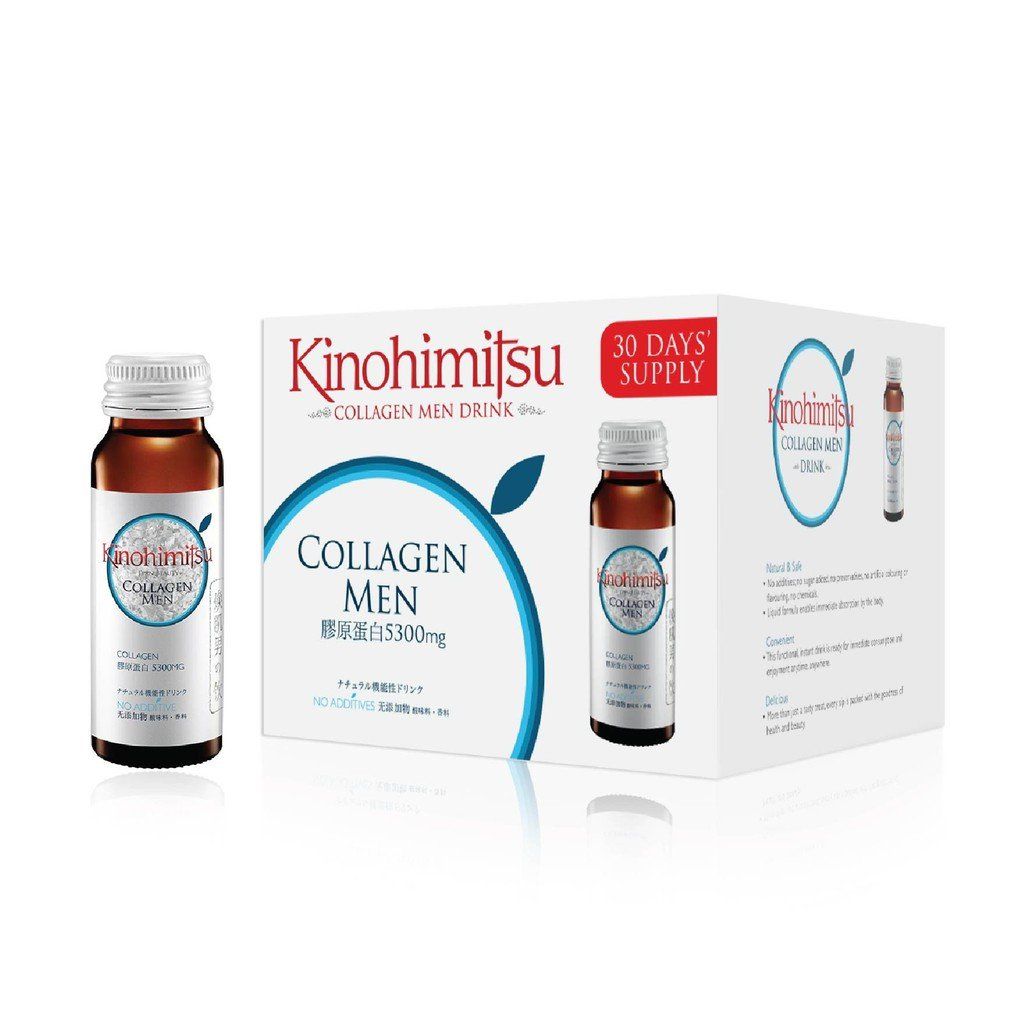 Kinohimitsu Collagen Men - Chai Nước Dưỡng Chất Hỗ Trợ Chống Lão Hoá Cho Nam Giới