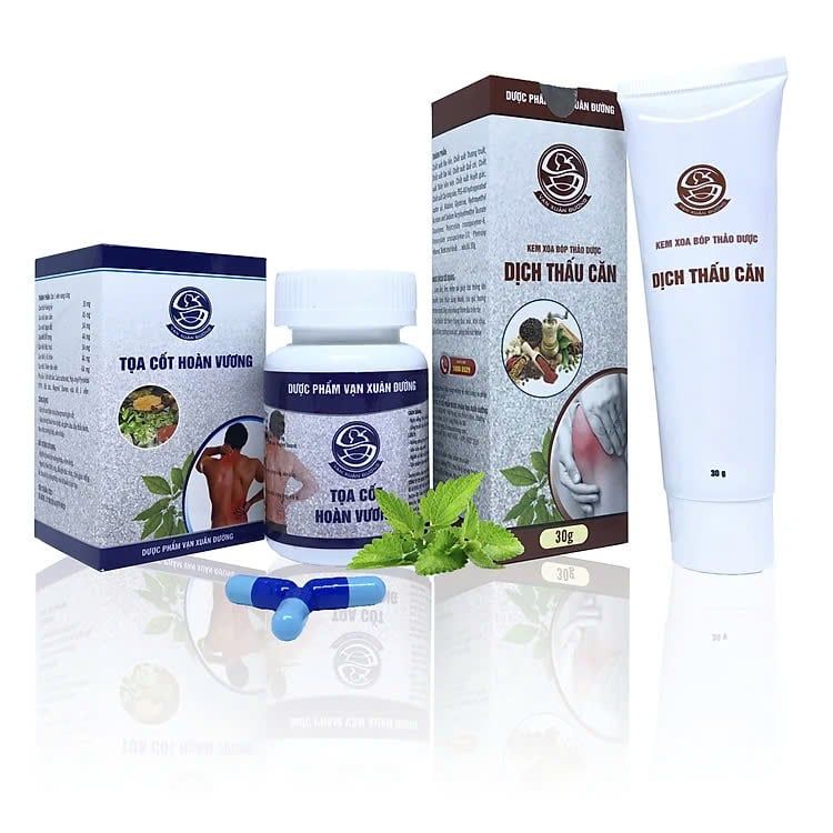 Tọa Cốt Hoàn Vương & Dịch Thấu Căn (Uống +Bôi)