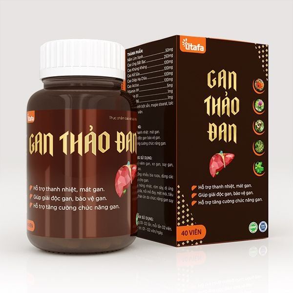Gan Thảo Đan - Viên Uống Hỗ Trợ Giải Độc & Tăng Cường Chức Năng Gan Hộp 40 viên