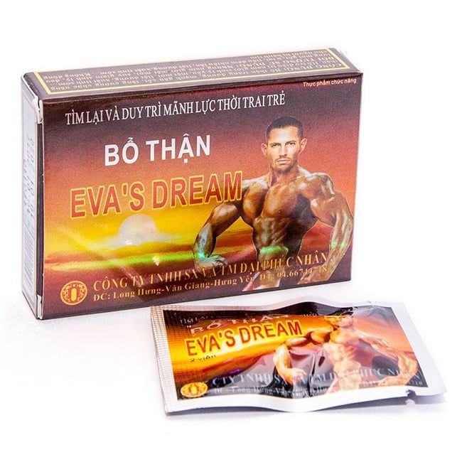 Bổ Thận Eva’s Dream Hỗ Trợ Bổ Thận Tráng Dương Cho Phái Mạnh Hộp 10 Gói x 4 Viên