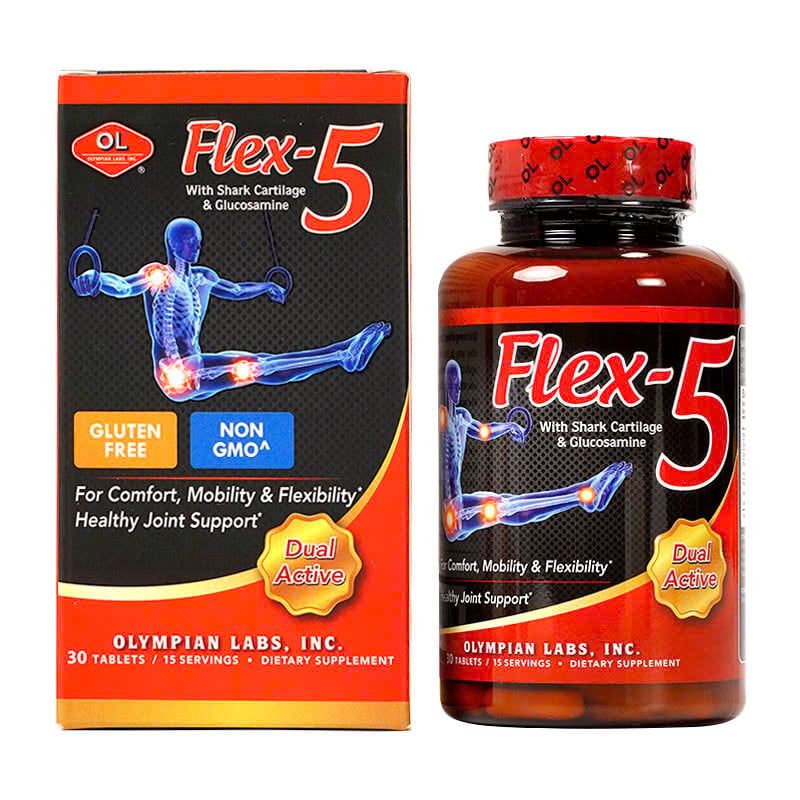 Flex 5 - Viên Uống Hỗ Trợ Tái Tạo Sụn Khớp, Đẩy Lùi Những Cơn Đau Xương Khớp Hiệu Quả