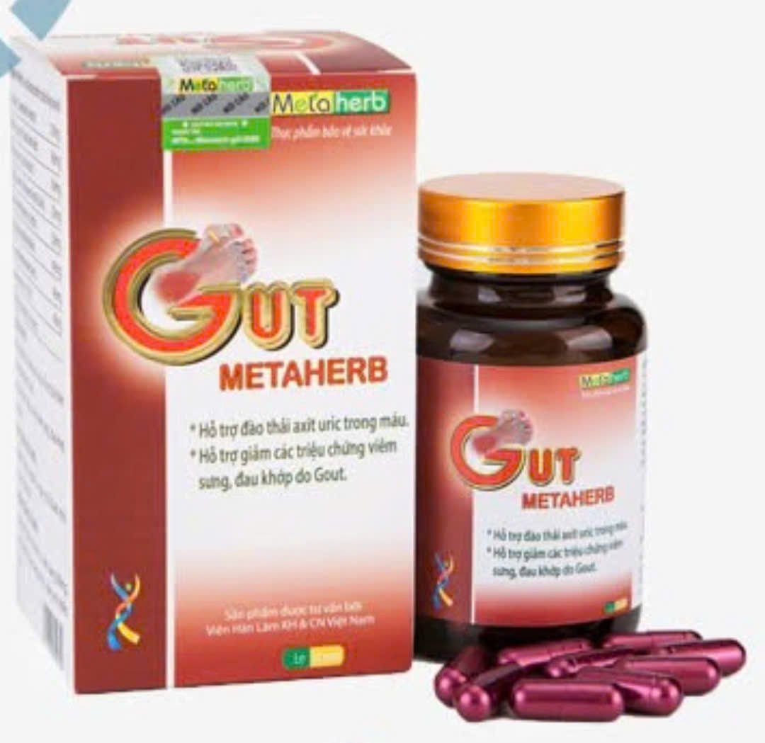 Gut Metaherb - Viên Uống Hỗ Trợ Giảm Đau Nhức Do Gout