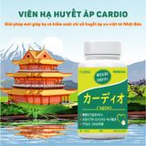  CARDIO viên uống Tpbvsk - Giúp Ổn Định Huyết Áp, Hàng chuẩn Nhật Bản, Hộp 80 Viên. 