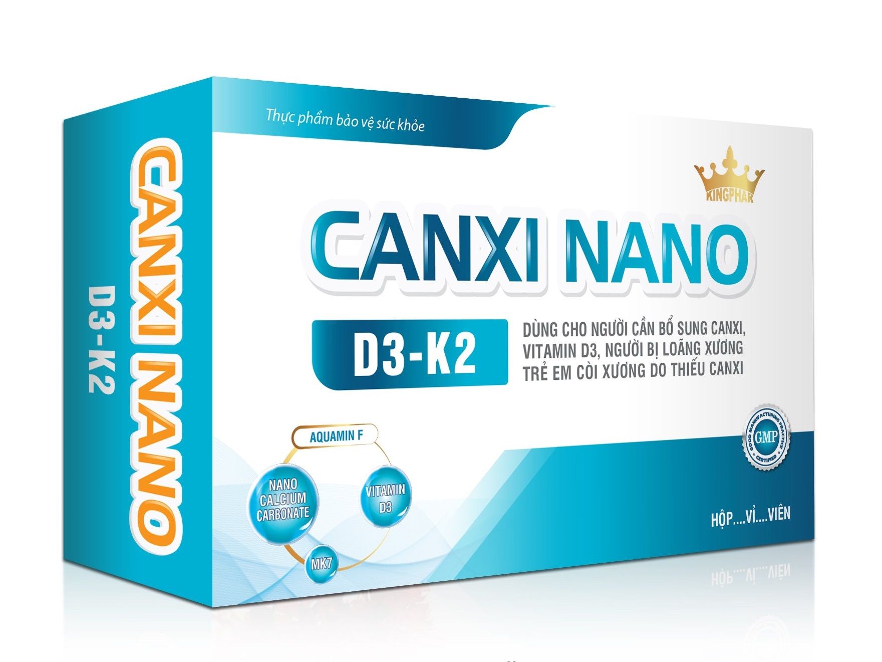 CANXI NANO - D3 - K2 (Hộp 3 vỉ x 10 viên)