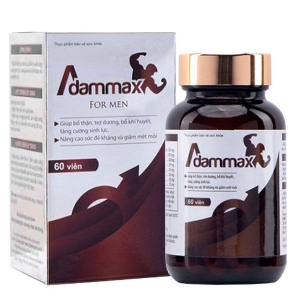 Adammax For Men Hỗ Trợ Tăng Cường Sinh Lý Nam Hộp 60 Viên