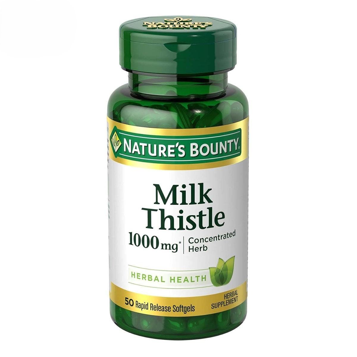 Silymarin Milk Thistle Nature's Bounty - Cải Thiện Chức Năng Gan Hộp 50 viên