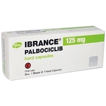  Thuốc Ibrance125mg Pfizer điều trị cho bệnh nhân mắc bệnh ung thư vú (1 vỉ x 7 viên) 