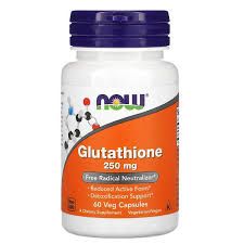Now Glutathione 250 mg - Viên Uống Giúp Trắng Da, Tốt Cho Gan Hộp 60 viên