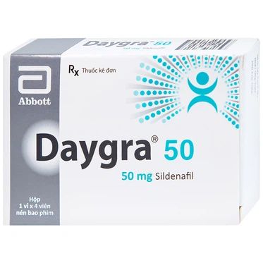  Thuốc Daygra 50 Abbott điều trị rối loạn cương dương (4 viên) 