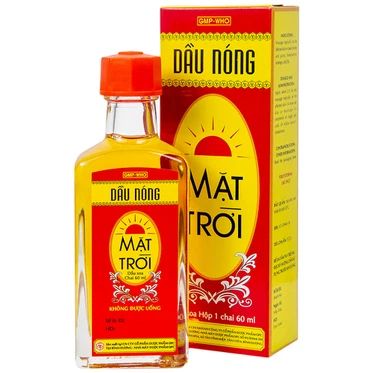  Dầu nóng Mặt Trời OPC điều trị nhức mỏi, tê thấp, đau lưng, cảm mạo, cúm (60ml) 