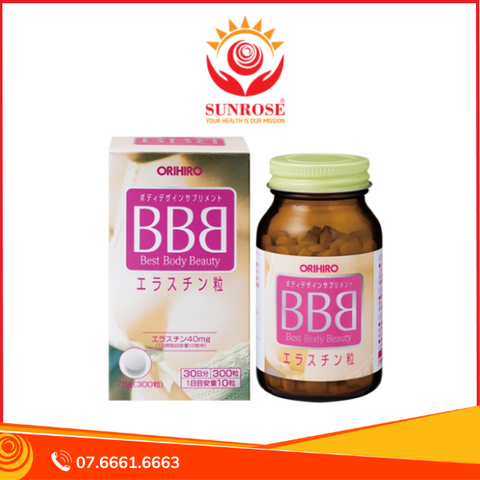  BBB ORIHIRO viên uống Tpbvsk - Nở Ngực, Điều Hòa Nội Tiết Tố, Hàng chuẩn Nhật Bản, Hộp/300 viên. 