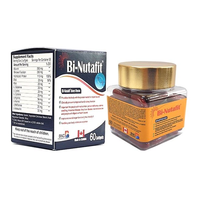 Viên Uống Bi-Nutafit - Hỗ Trợ Nâng Cao Sức Đề Kháng & Cải Thiện Gan Thận Hộp 60 viên