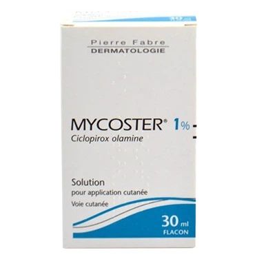  Dung dịch bôi da Mycoster Solution 1% Pierre Fabre điều trị nấm Candida, lang ben, nấm móng (30ml) 