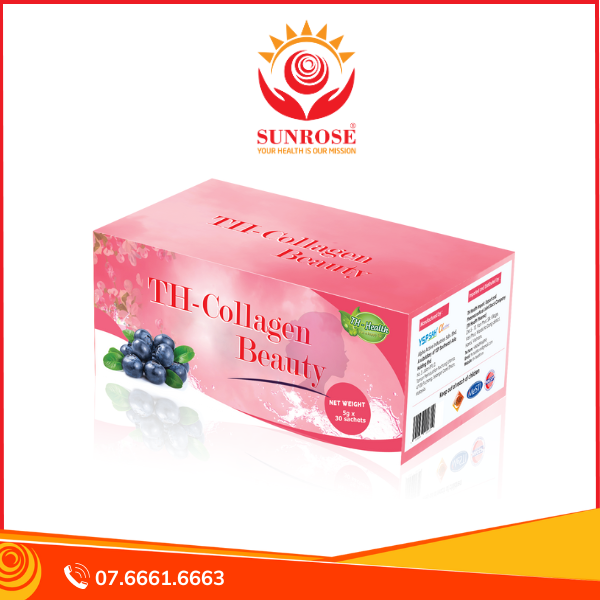  TH COLLAGEN BEAUTY gói uống Tpbvsk - Hỗ Trợ Bảo Vệ Sức Khỏe, Làm Đẹp Da, Hàng chuẩn Malaysia, Hộp 30 gói 