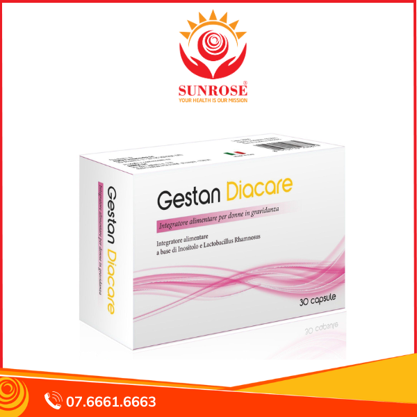  Gestan Diacare viên uống TPBVSK - Hỗ trợ phòng ngừa tiểu đường thai kỳ cho phụ nữ mang thai, Hàng chuẩn Italya, Hộp 30 viên 