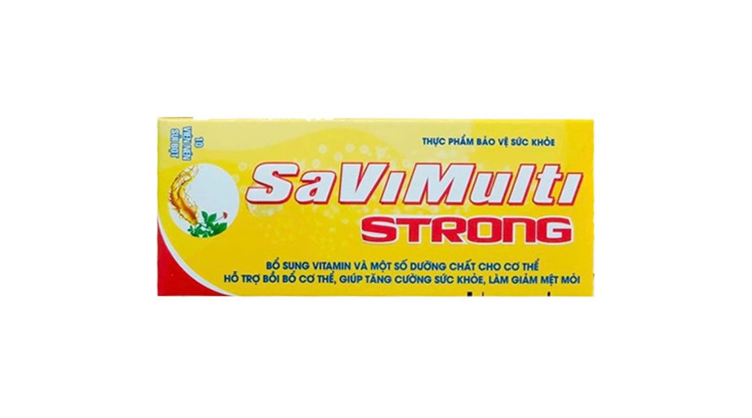 Savimulti Strong bồi bổ cơ thể, tăng đề kháng tuýp 10 viên