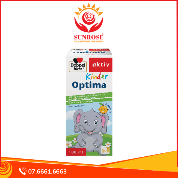 Kinder Optima - Hỗ trợ tiêu hóa, Miễn dịch - Chai 100ml